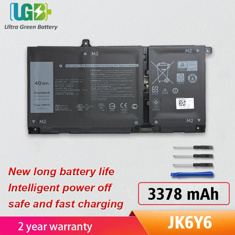 

UGB New JK6Y6 C5KG6 CF5RH Battery for Dell Inspiron 13 5301,14 5400,14 5000 (5406) 2-in-1 5400 5401 5402 5405 5408 3510