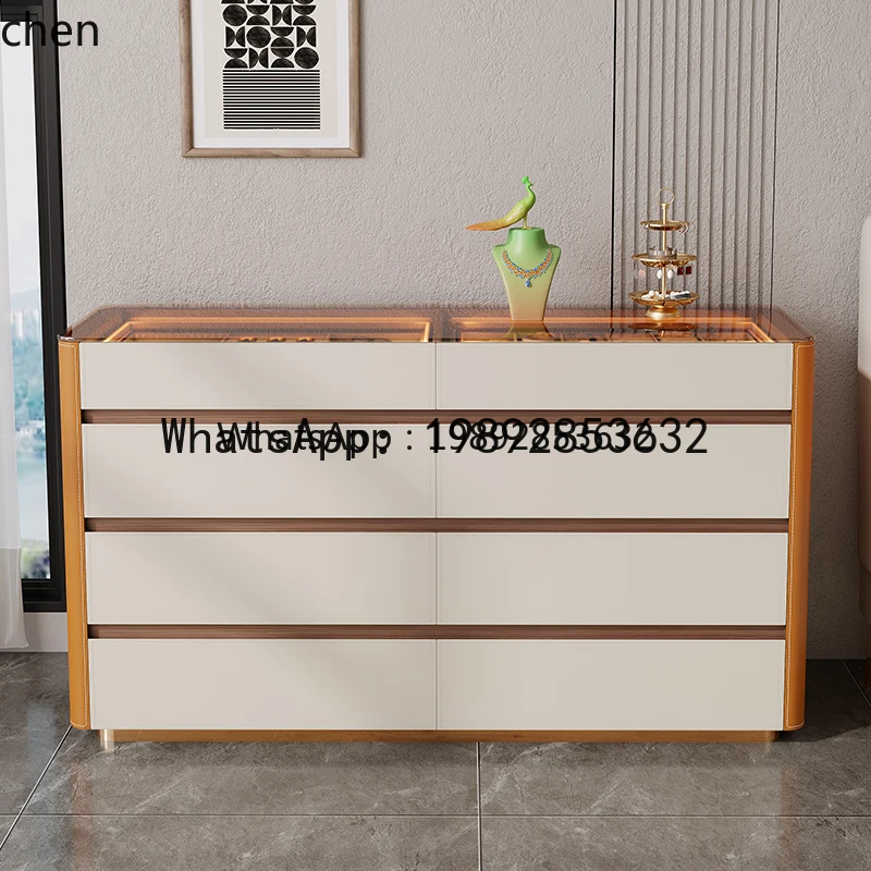Modern Home Wall Solid Wood Storage Cloakroom Jewelry Jewelry Display Cabinet Bucket Cabinet