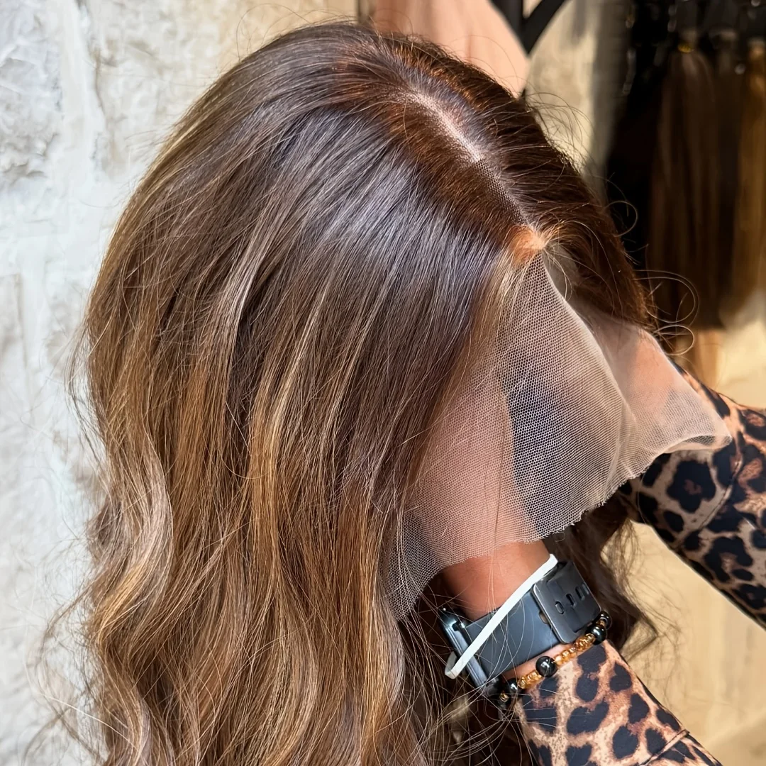 26 بوصة تسليط الضوء على شقراء الجسم موجة شعر بشري يهودي شعر مستعار شعر الطفل 5x5 قاعدة الحرير HD الدانتيل الشعر الأوروبي قبل قطعها غلويليس يوميا #3