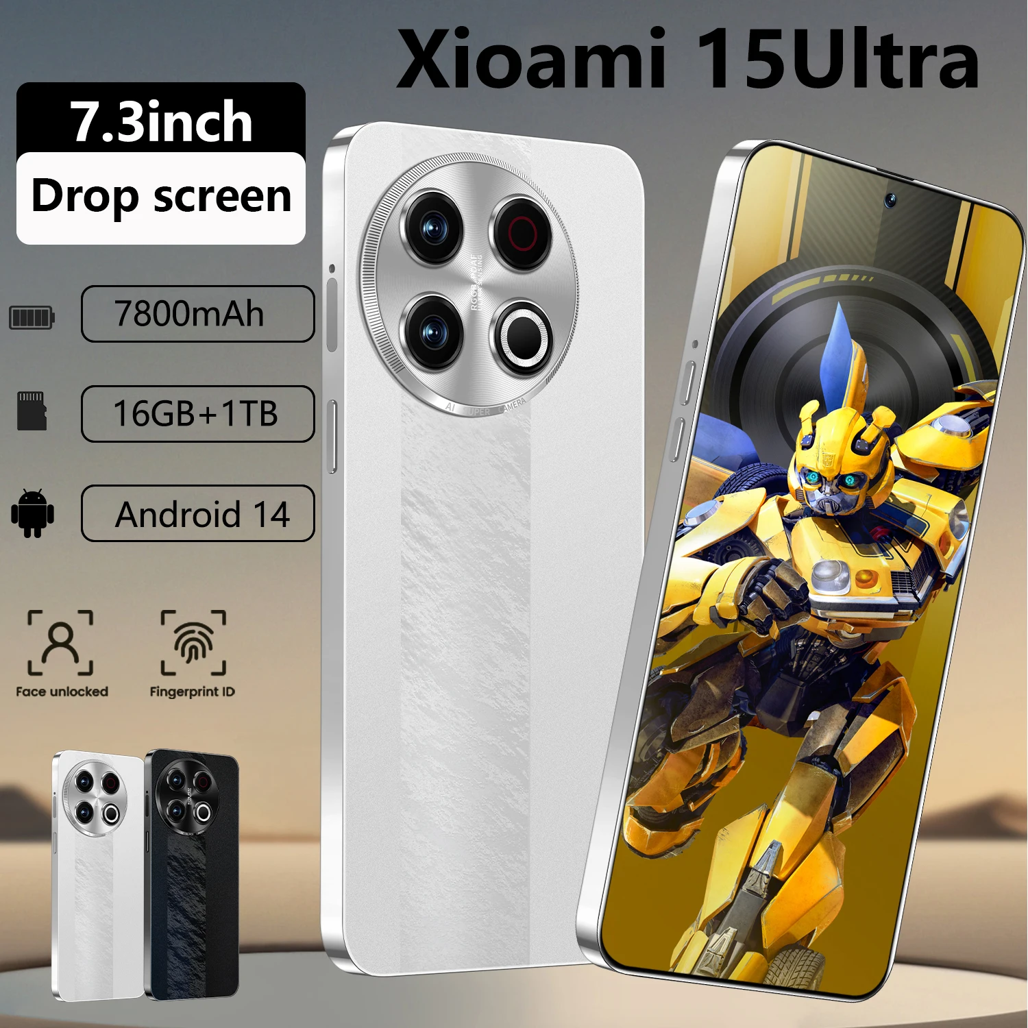 

The case is used for 2025 Xioami 15 Ultra smartphone global version of new 4G/5G 7.3HD phoneoriginal unlock 7800mAh superphone