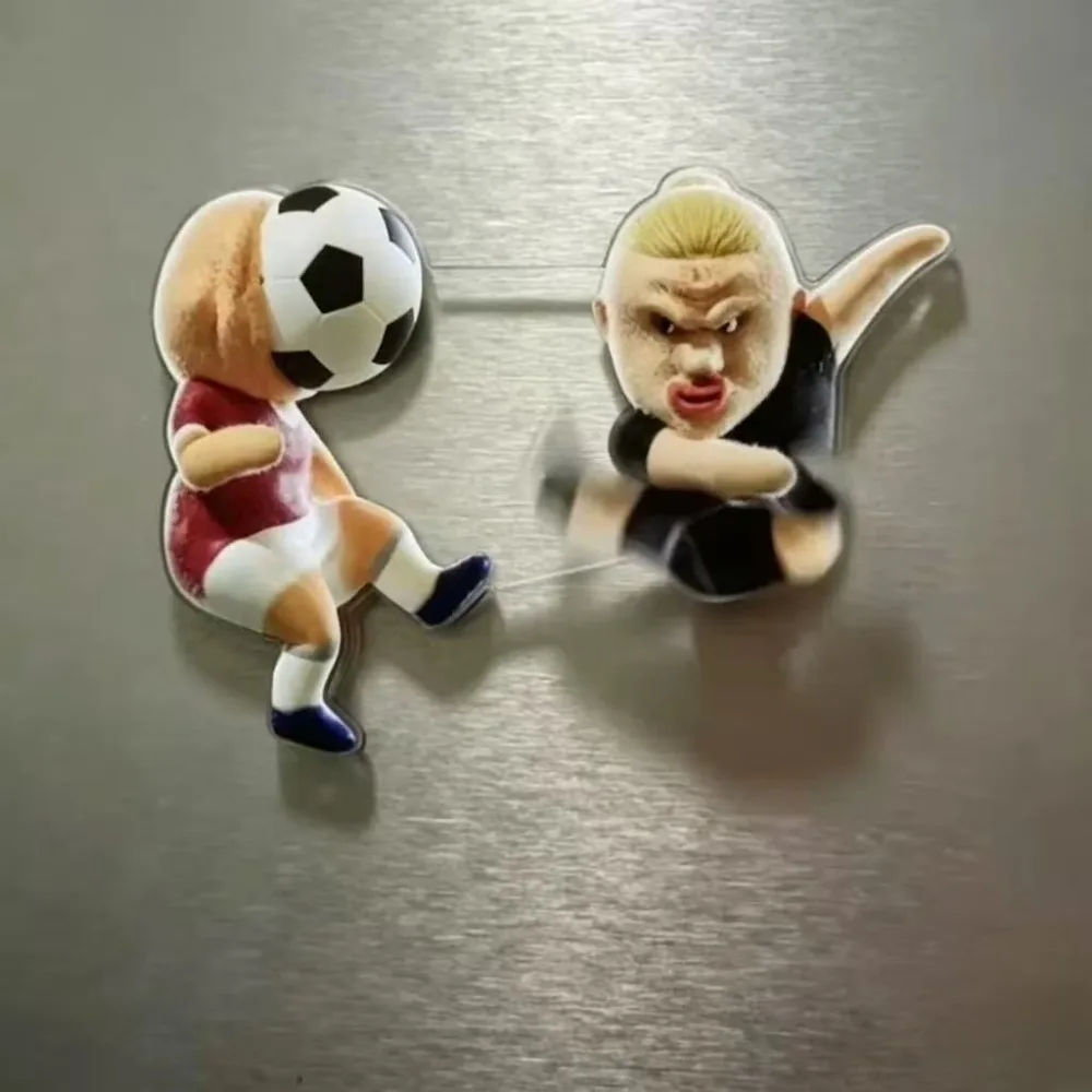 2026 Star Player Haaland Merchandise PVC Rotating Fridge Magnet Creative Cartoon Home Decor Funny Fan Souvenir Decorative Gift view 2