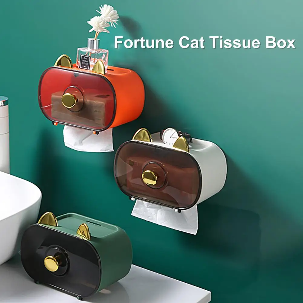 Toilet Paper Box Great Multi-purpose Tissue Holder Box Light Luxury Toilet Tissue Box Moisture-proof for Bathroom