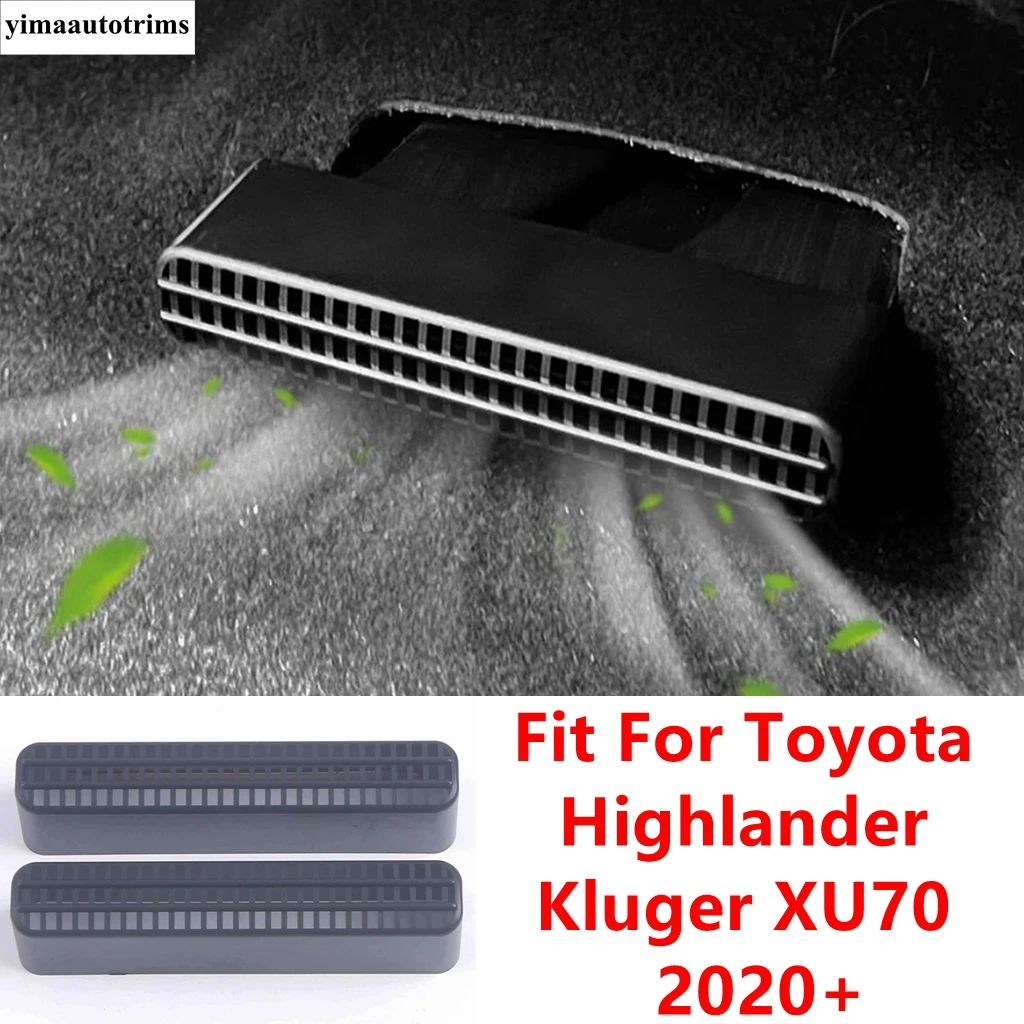 Seat Under Floor AC Air Conditioning Vent Outlet Dust Cover Protection Accessories For Toyota Highlander Kluger XU70 2020 - 2024