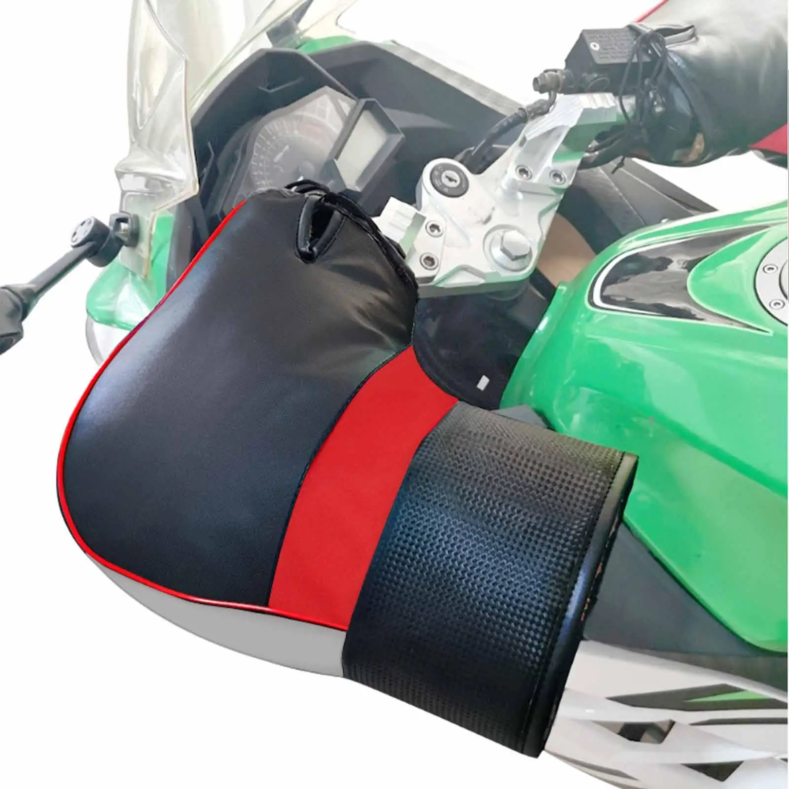 

Motorcycle Handlebar Muffs Rainproof Soft Hands Protector Winter Warmer Gloves Handlebar Gloves for Bicycle Motorbike