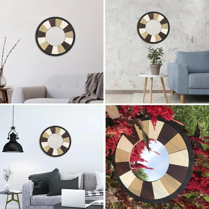 

Round Mirrors For Wall Decor Home Wall Mirror Decor Clearance Stylish Turntable Mirror Art Ornament Creative Art Decoration