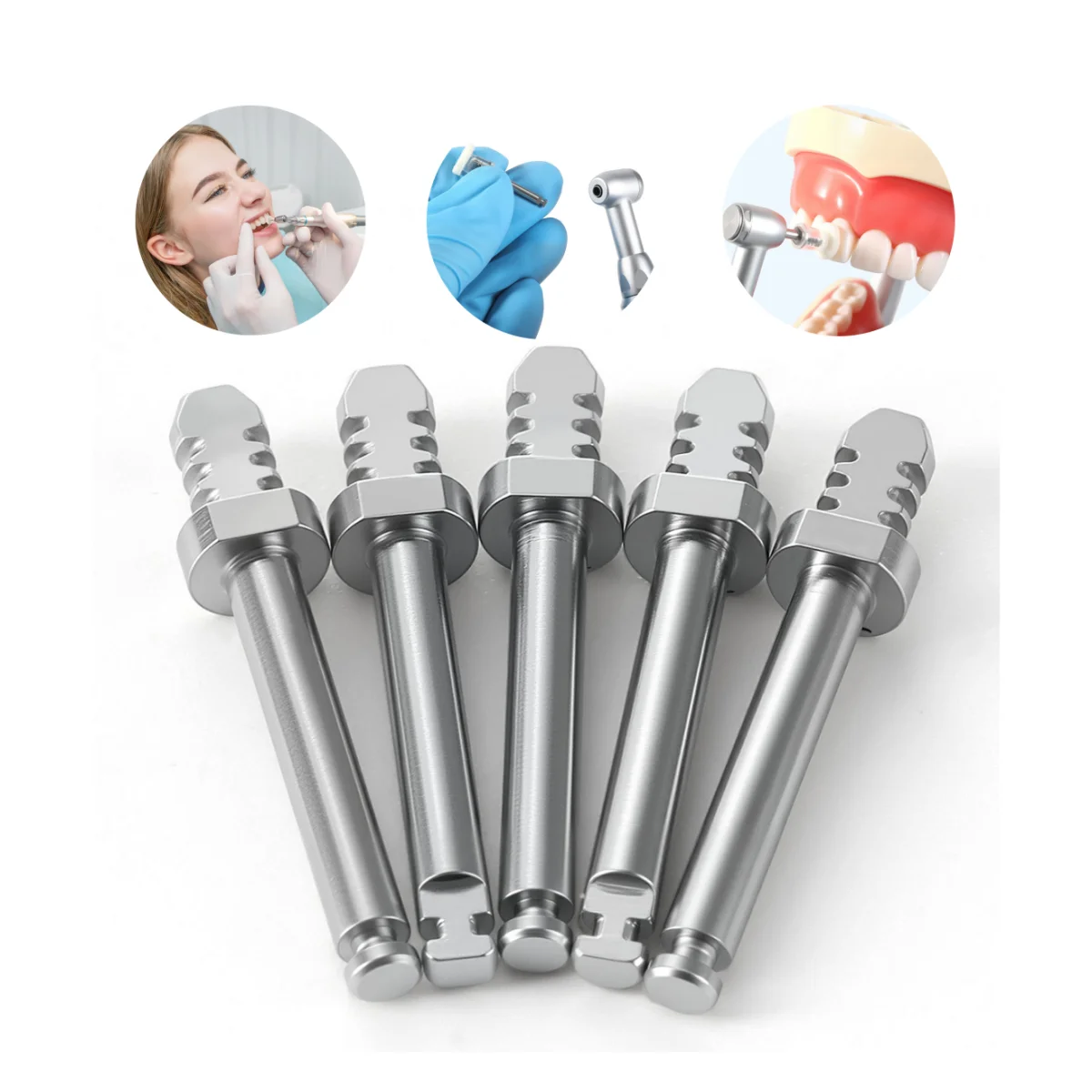 5 قطعة JOYDENTAL الأسنان مغزل RA 2.35 مللي متر الفولاذ المقاوم للصدأ CA مغزل صالح لتلميع القرص طبيب الأسنان أداة مواد مختبر الأسنان