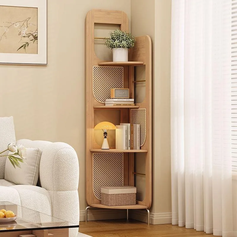 French vintage style sofa side cabinet, storage rack, corner storage rack, bookcase
