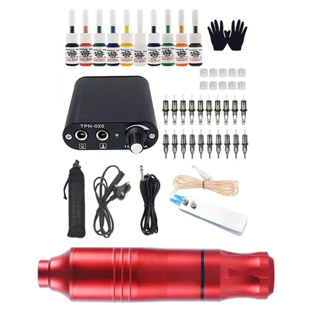 Professional Cartridge Machine Pen Rotary Set for Artists Beginners -UK Plug