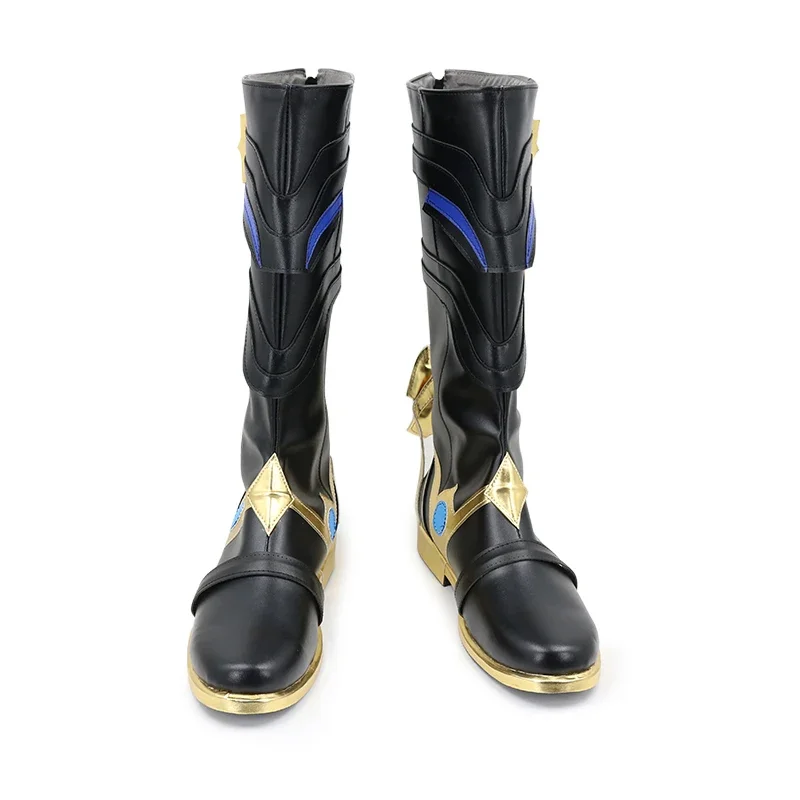 New Game Genshin Impact Snezhnaya Fatui Dottore Cosplay Boots Shoes Adult Halloween Party Costume Accessories