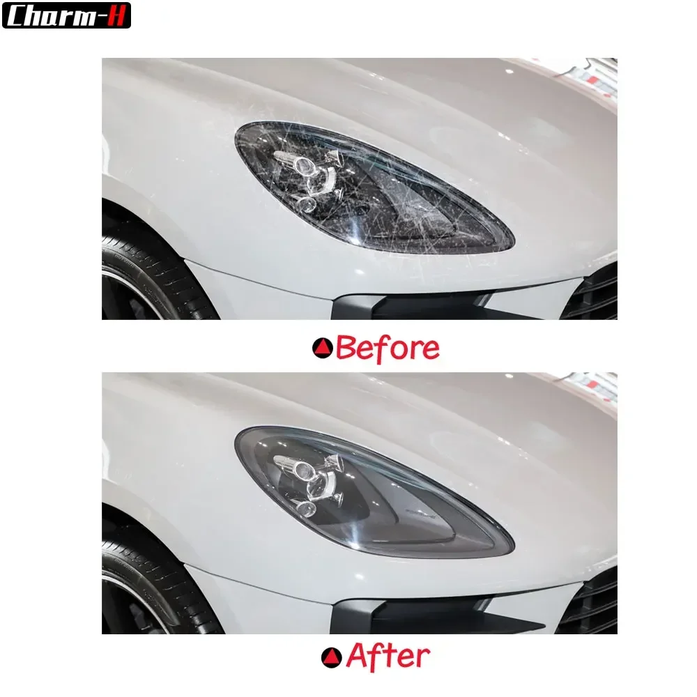 Transparante TPU Auto Koplamp Beschermfolie Vinyl Achterlicht Bescherming Sticker Voor Porsche Macan 2018 2019 2020 Accessoires