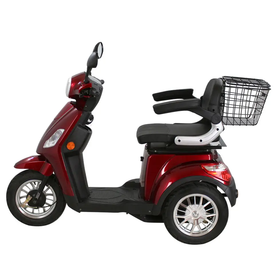 2023New 3 Wheels Adults E-Scooter Handicapped Scooter Wheelchair Tricycle