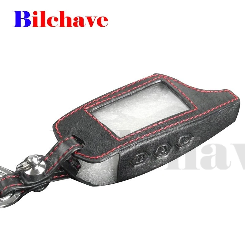 jingyuqin 3BT Hand-stitched leather Remote Car Case Cover Fob For For Starline B9 B91 B6 B61 A91 A61 V7 LCD 2 Way Alarm Holde