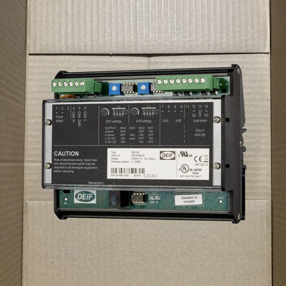 

Оригинальный контроллер IOM200 DEIF, модуль расширения дистанционного выхода для сложного генераторной установки, аналоговый интерфейс, часть генератора