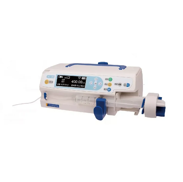 Hot selling portable syringe pump multiple languages customization 3.5 inch LCD screen infusion  sip   