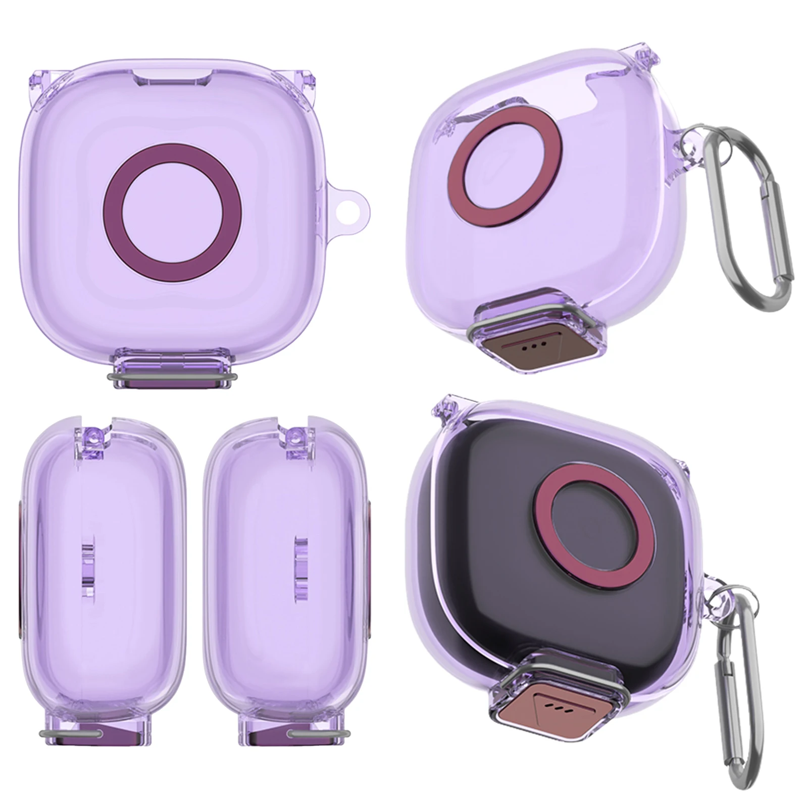 Earbuds Case for Anker Soundcore P31i with Safety Lock and Carabiner TPU Earphone Case Anti Drop Earbuds Accessories