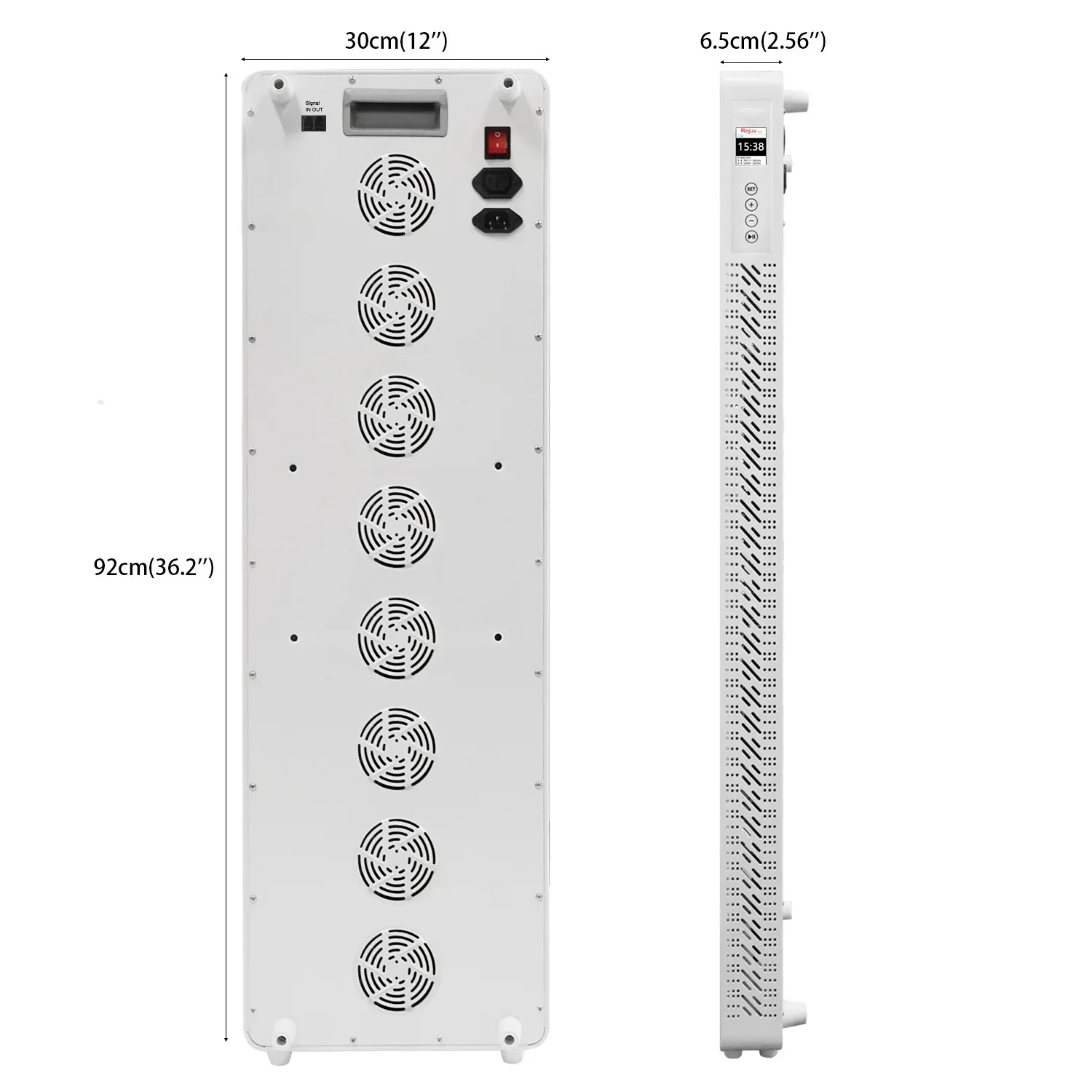 630 całego ciała 660nm 810 830 850nm z pionowymi, płaskimi lampkami do terapii na czerwonym panelu terapia światłem