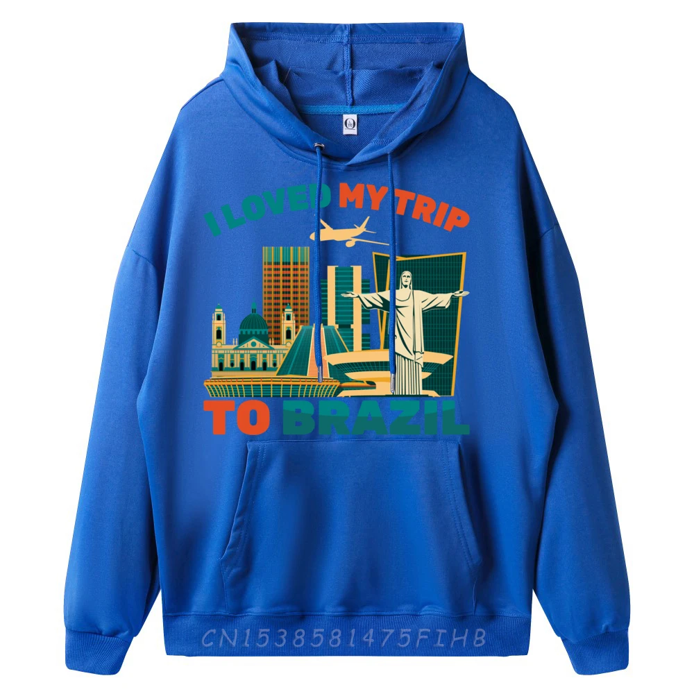 Travel I Loved My Trip To Brazil Airplane Tourist Oversized Hoodie Mens Hoodie Christmas Sweater