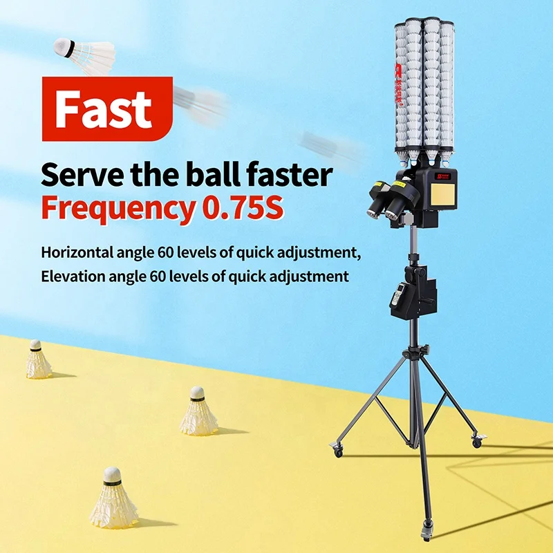 hot-selling product Low Price  B7 Training Badminton Ball Machine Badminton Shuttlecock Feeder Machine