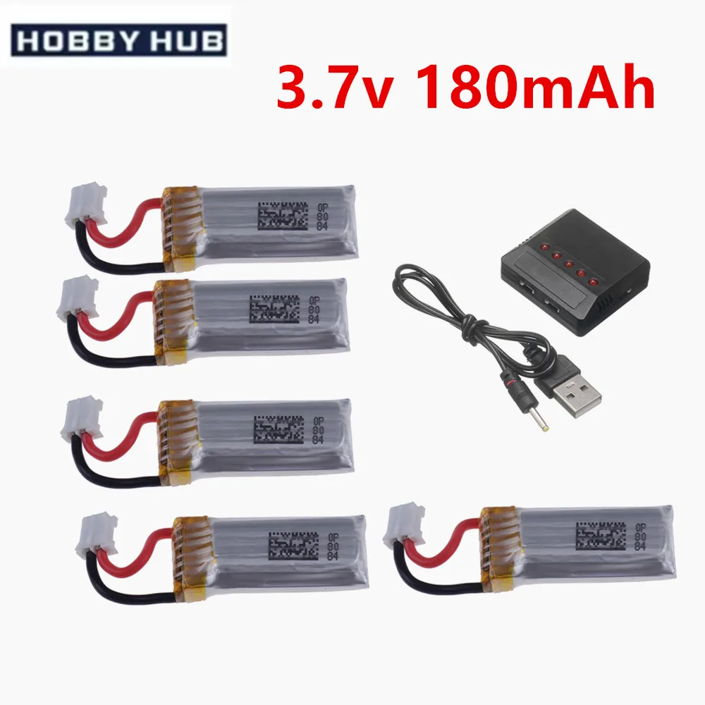 3,7 V 180 mAh PH 2,0 Lipo Batterie Für Udi i22 Potensic A20 Mini Drone RC Quadcopter Ersatzteile 3,7 V 751723 wiederaufladbare Batterie
