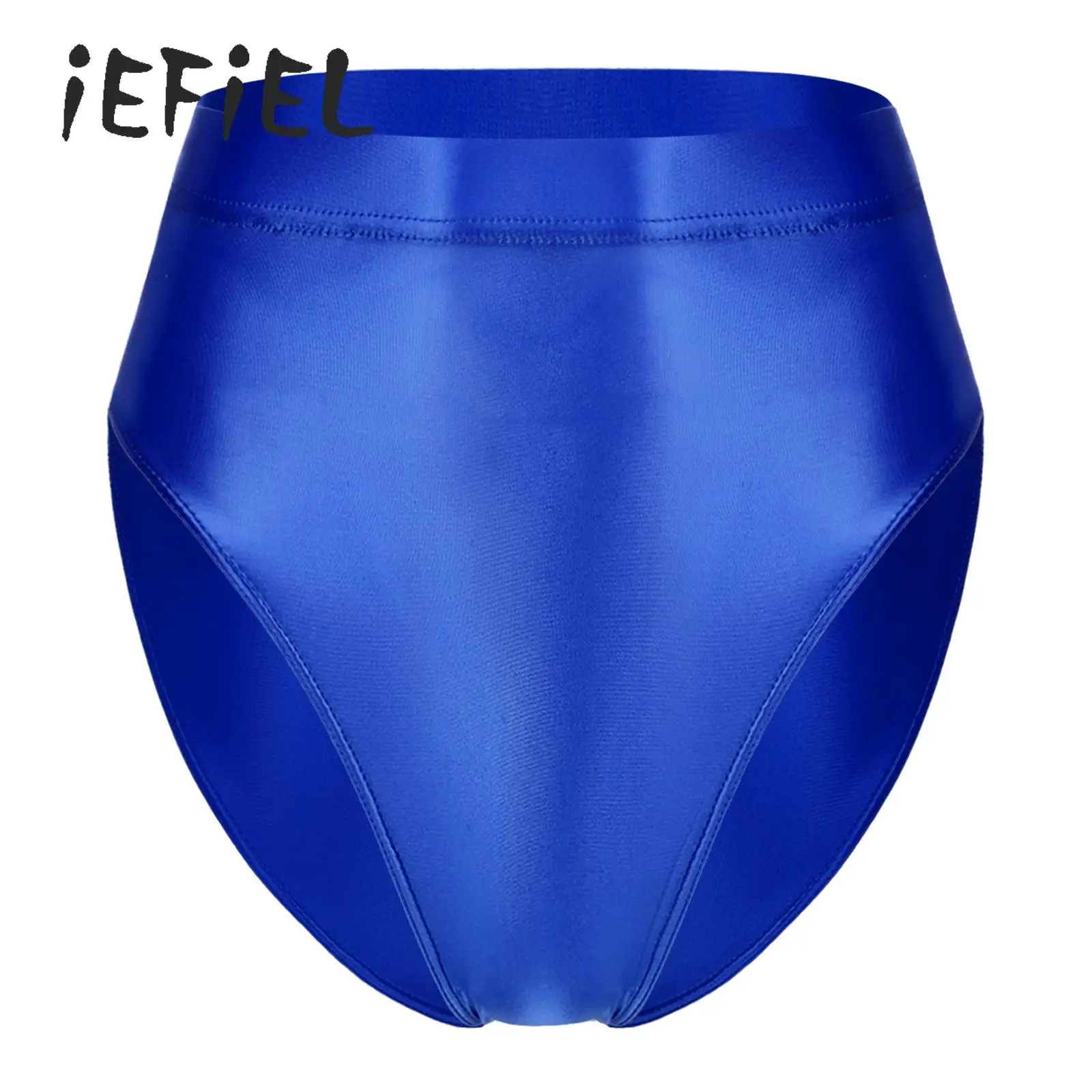 

New Sexy Women Glossy Seamless Spandex Shorts Extra Panty Briefs Stretch Shiny Oily Bikini Bottoms Swimsuit Swimwear Trunks