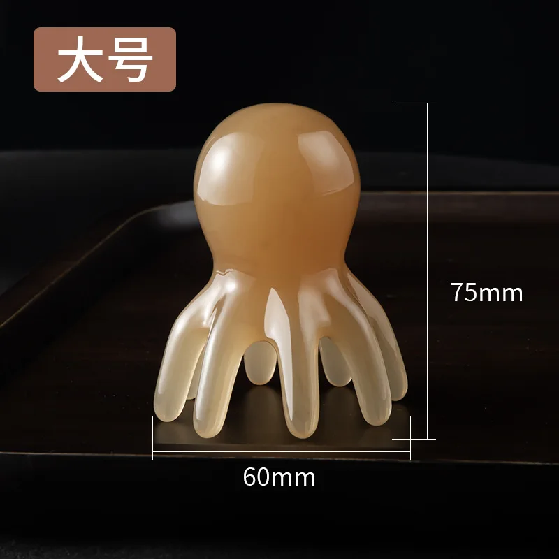 Resin Octopus Massage Comb Body Meridian Scraping Scalp Massage Acupuncture SPA Gua Sha Massage Comb Fatigue Relief Массажер
