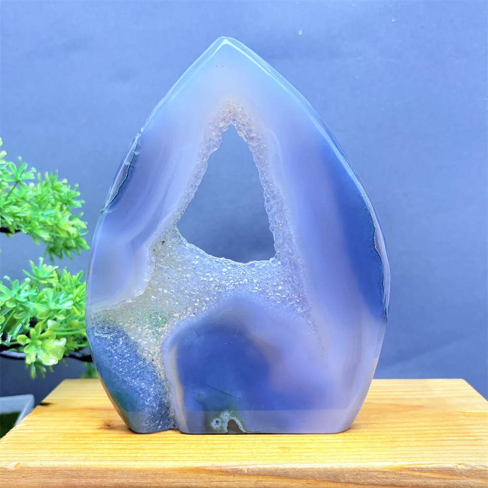 Brazilian Energy Agate Purple Crystal Geode Natural Quartz Jewelry Reiki Treatment Home Decoration Free Body Ornaments Gift
