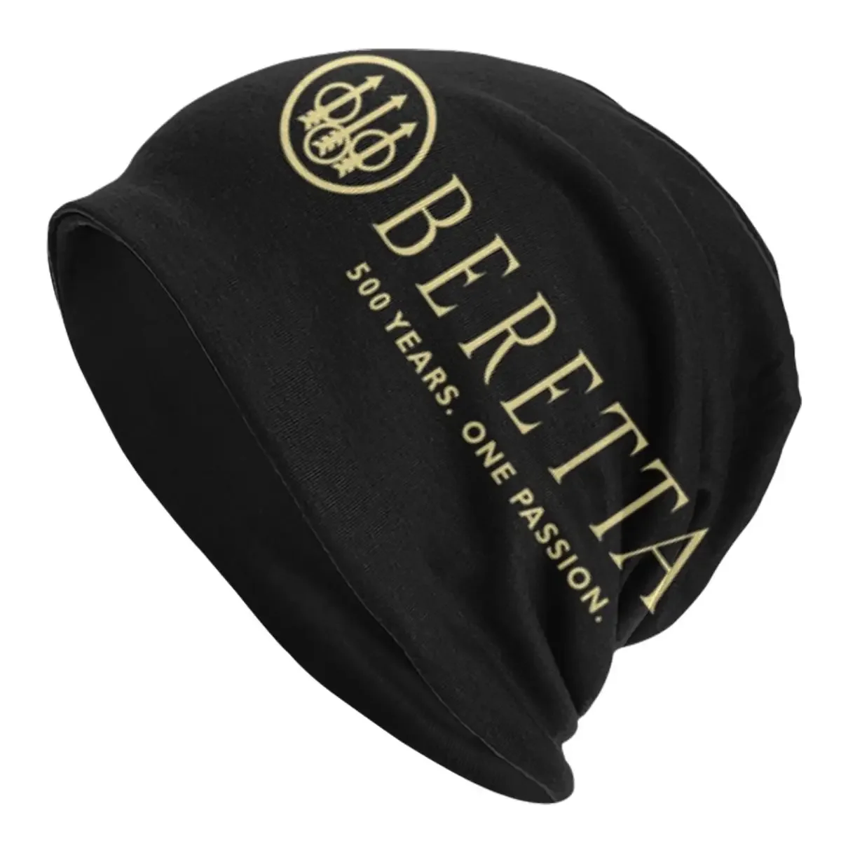 Gorro con logotipo de pistola Beretta para hombre y mujer, gorro de punto de calle, gorros militares cálidos, gorros de otoño e invierno