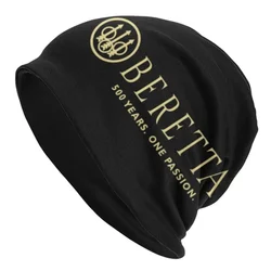 Beretta Gun Logo Motorkap Hoeden Straat Breien Hoed Voor Mannen Herfst Winter Warme Militaire Skullies Mutsen Caps