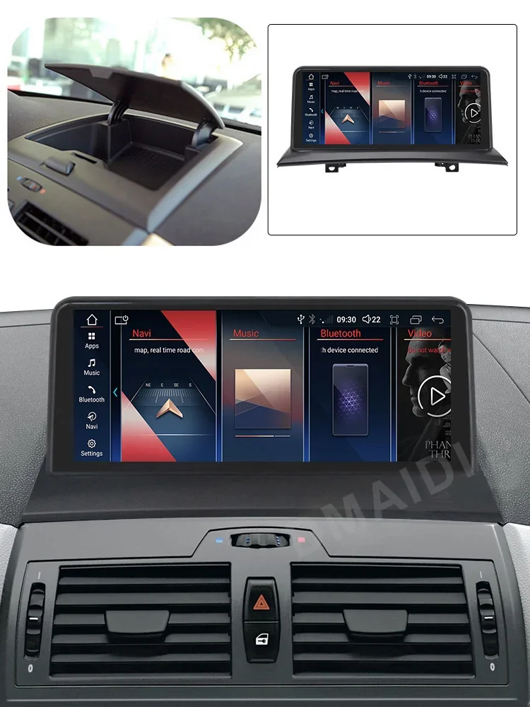 Car Video Player For Bmw X3 E83 8G+256G Qualcomm 12.5