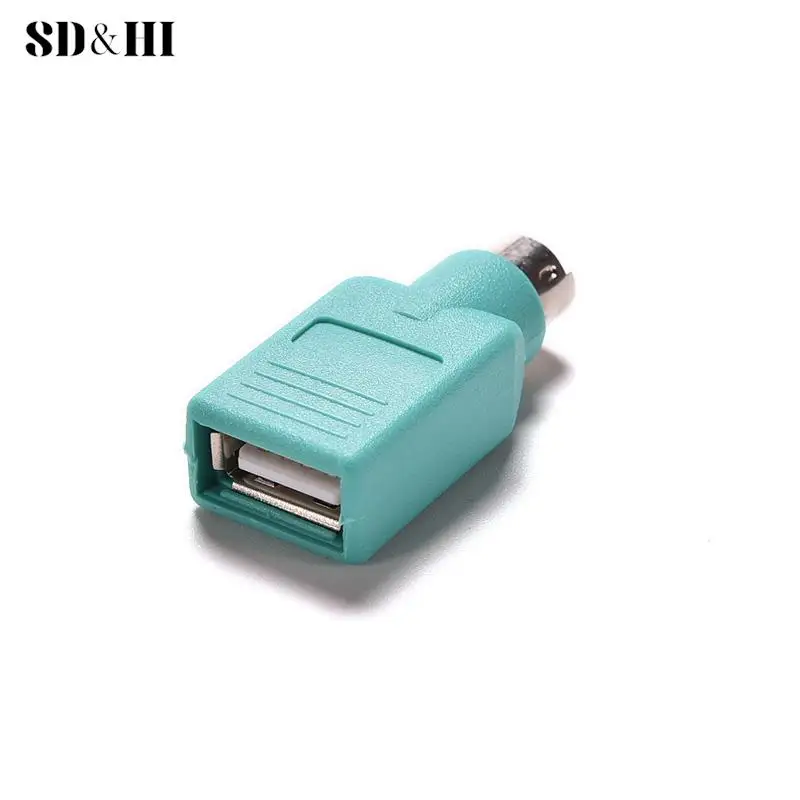 1PC  USB Female To PS2 PS/2 Male Converter Adapter Keyboard Mouse Mice Converter Male Adapter Computer Converter In Stock