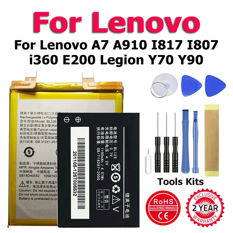 XDOU BL315 BL068 BL045 BL125 BL323 BL326 High Quality Battery For Lenovo A7 A910 I817 I807 i360 E200 Legion Y70 Y90