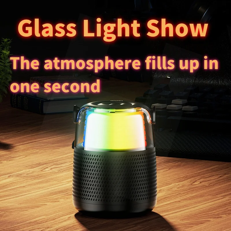 

Powerful Party Box with MIC Portable Colorful RGB Light Home Karaoke Subwoofer AUX/TF/TWS 3000mAh Caixa De Som Bluetooth Speaker