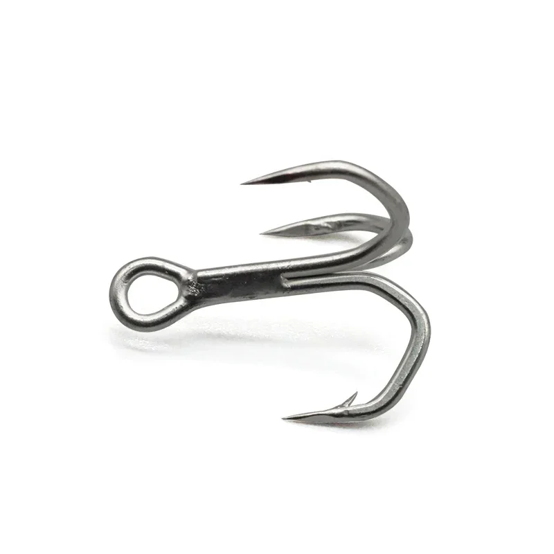 

Wholesale 1pcs Carbon Steel 3x Treble Hooks Round Folded Lure Fishing Triple Hook Saltwater