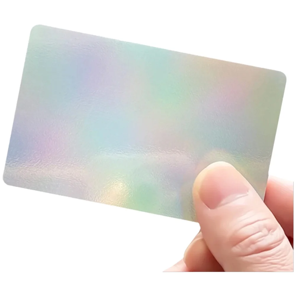 Carte NFC professionnelle imprimée au Laser, motifs flashy, carte sociale, multimédia, carte NFC holographique Laser