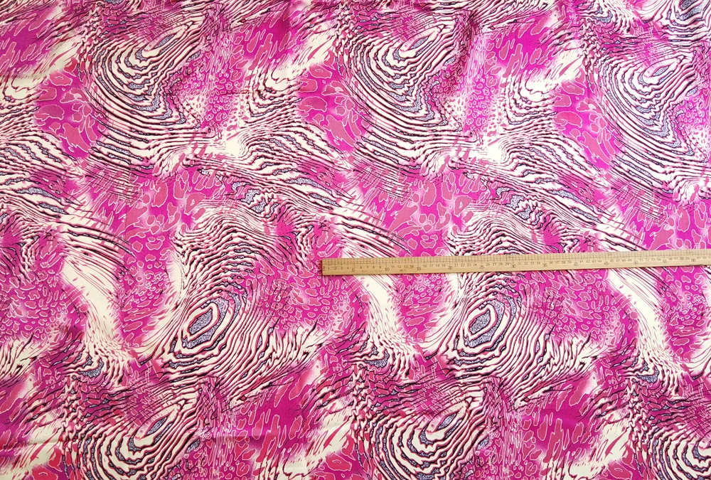 58" breit | 2 Meter | 5 Meter | Satinstoff Charmeuse weicher Schal DIY Material afrikanisches Patchwork Leopardenmuster – Detail 7