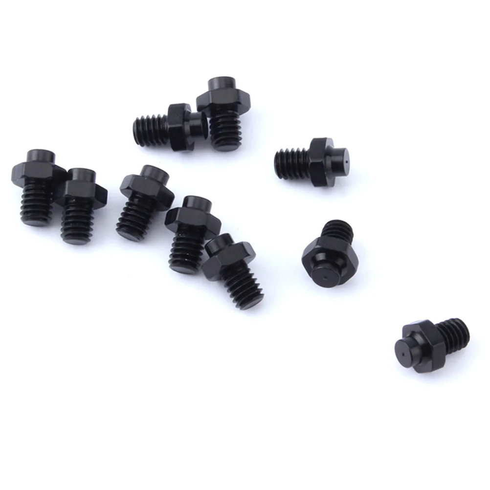 

10Pcs Red Anti Skid Nails for Bike Pedals Aluminum Alloy Hard Wear Resistant Rustproof Improved Grip in Wet Snowy Conditions