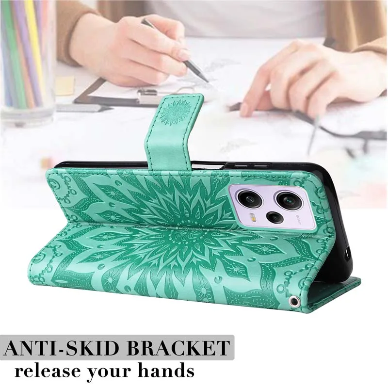 Leather Case For Xiaomi Redmi Note 12 12S 12C Phone Cover Flip Wallet Card Book Coque for Poco C65 X6 F6 M6 Pro 4G Fundas