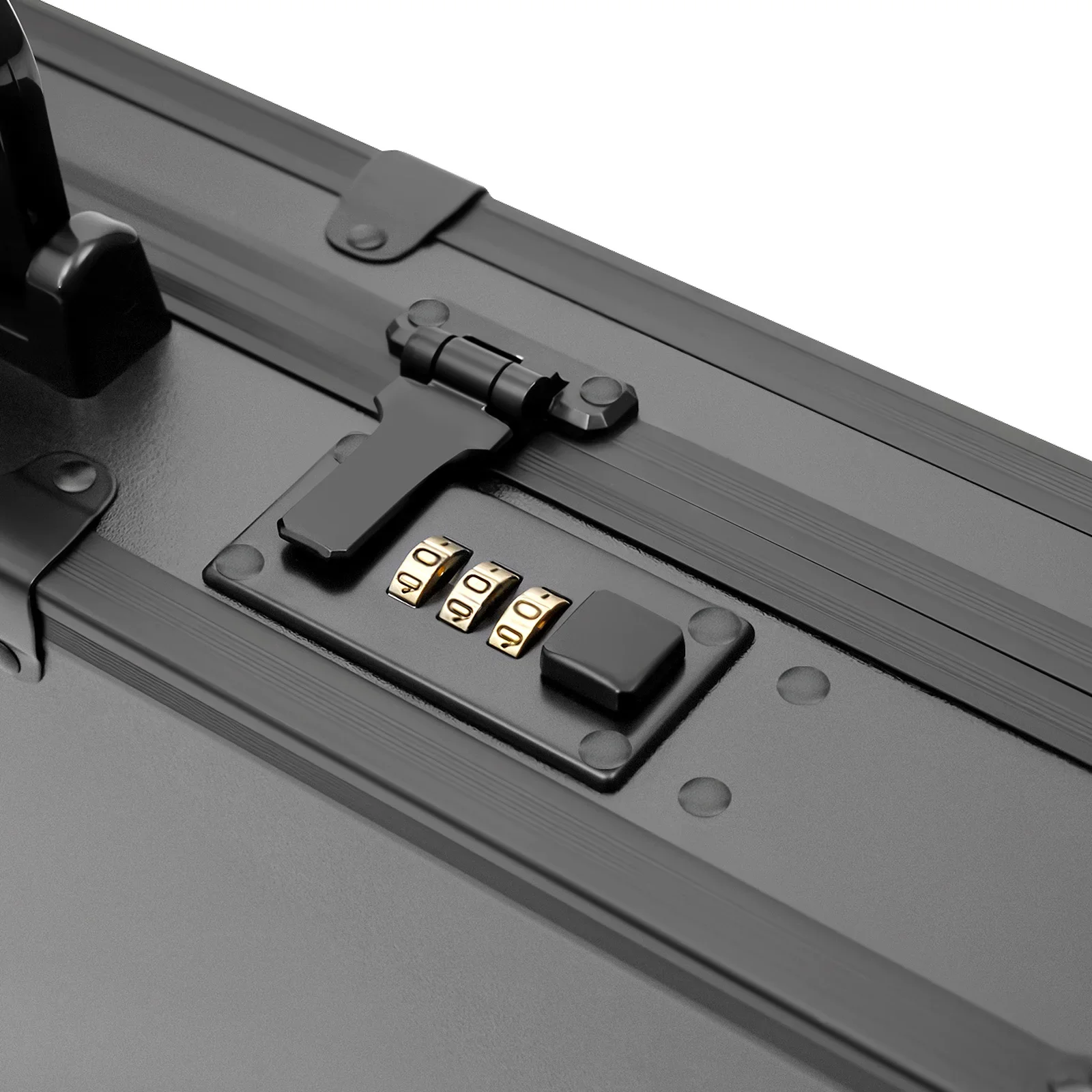 Barber Tool Box W/ Code Lock, Hair Salon Tool Travel Organizer Case, Multifunction Portable Barber Scissor Bag, 55x27x10cm