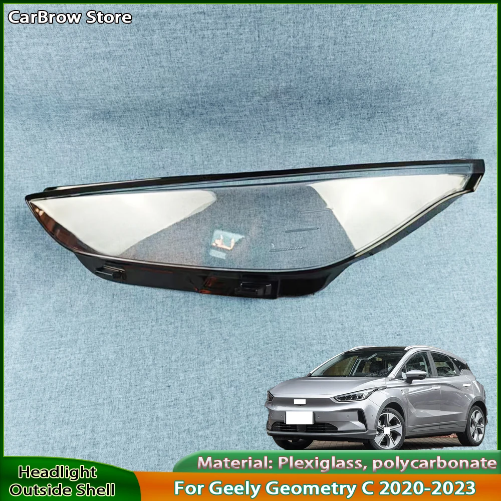 

Headlight Shade Lens Plexiglass For Geely Geometry C 2020 2021 2022 2023 Front Lampshade Lamp Shell Headlamp Cover