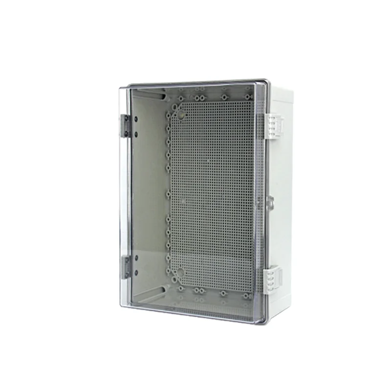 IP66 Waterproof Outdoor Gray/Transparent Cover Plastic Electrical Enclosure Case Junction Box for Outdoor Electrical Box