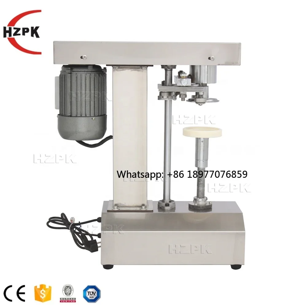 Semi Automatic Manual Pop Aluminum Plastic Oil Tin Can Seamer Sealing Machine For Beer