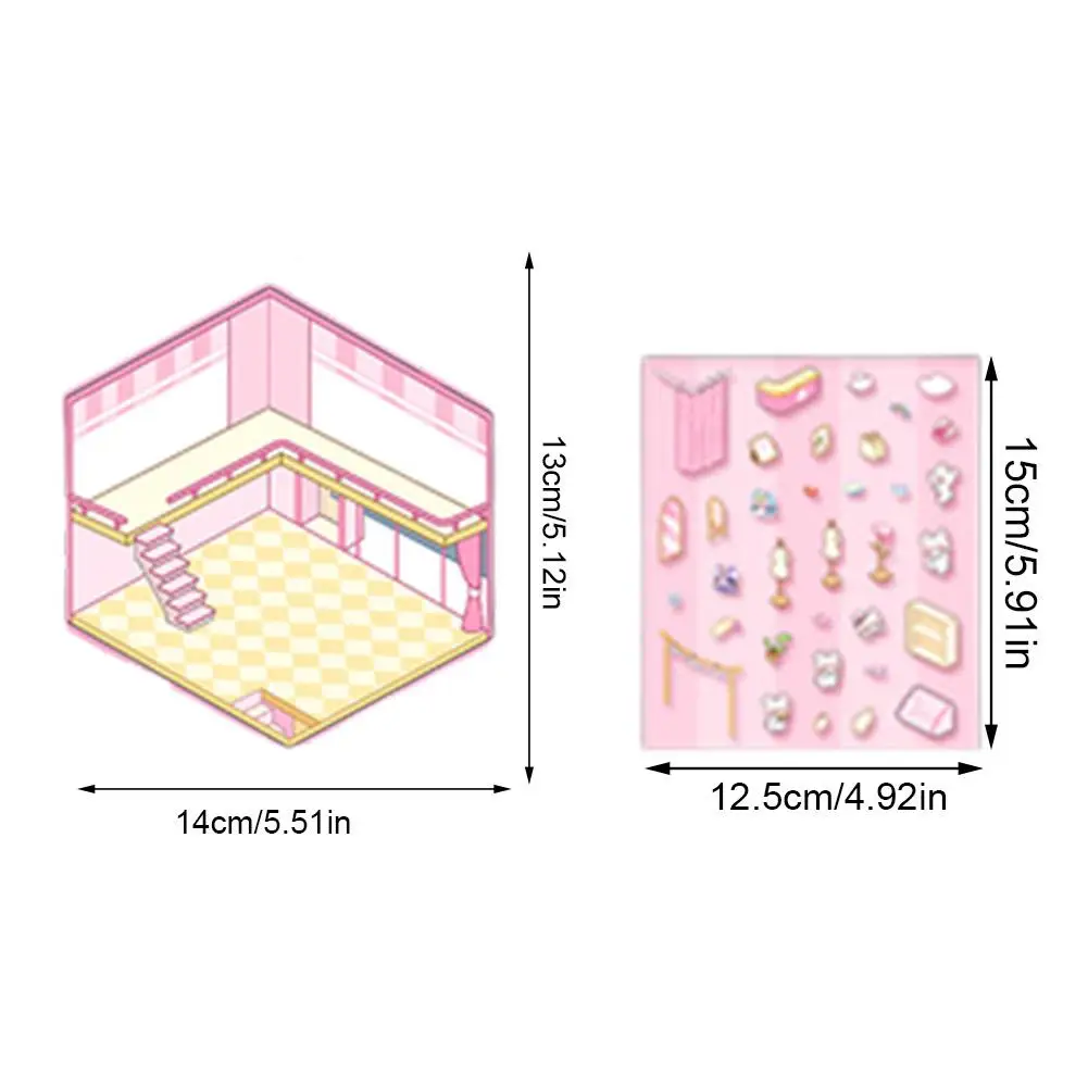 3D เก็บภูมิทัศน์สติกเกอร์ 3D การ์ตูนฉากขนาดเล็กภูมิทัศน์สติกเกอร์ภาพซ้อน 3D สติกเกอร์สําหรับเด็ก