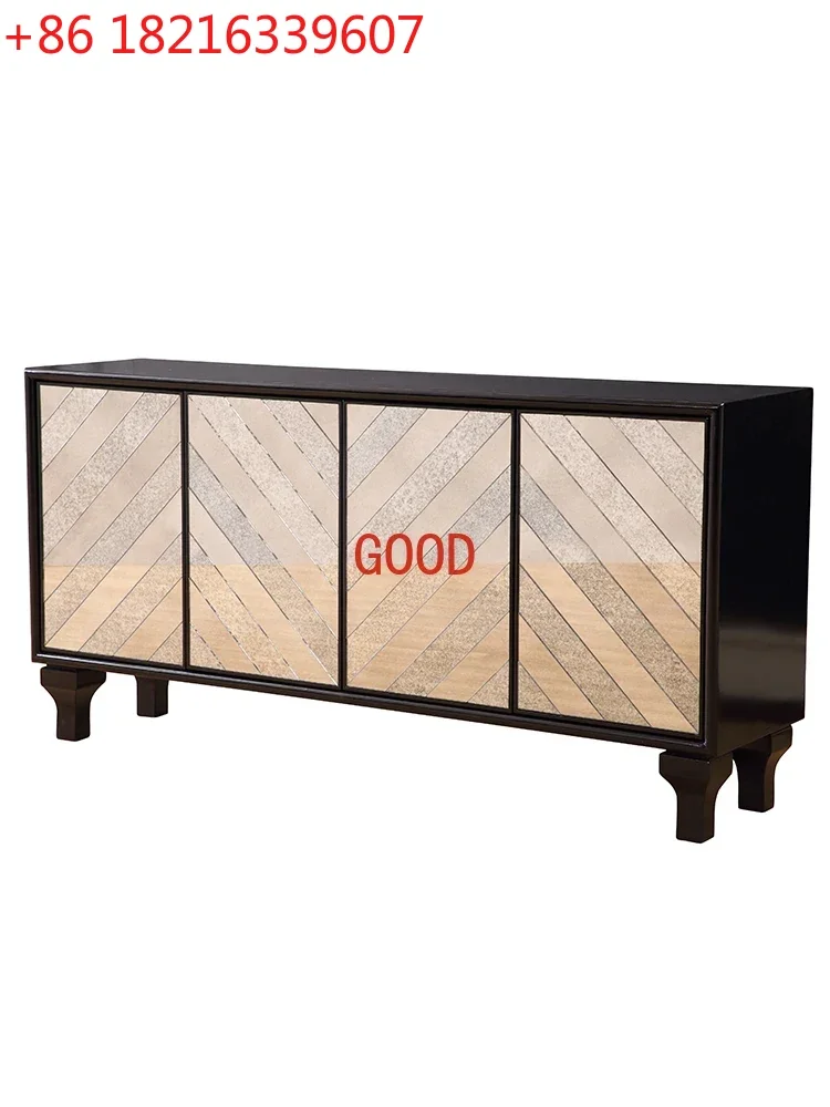 

Неоклассический многофункциональный обеденный шкаф, зеркальный входной шкаф в стиле ретро