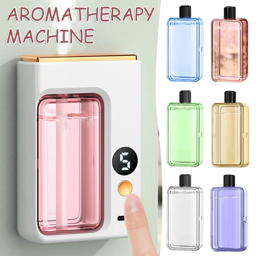 Difusor aromático de aceite esencial, máquina de aromaterapia, ambientador temporizado recargable, 5 modos para dormitorio, sala de estar y baño