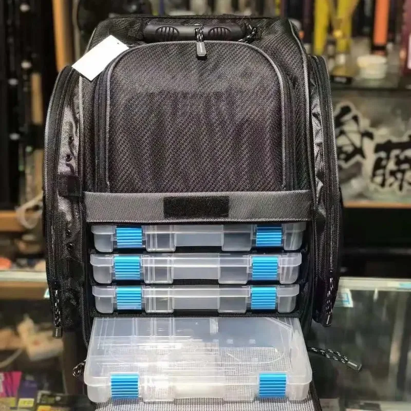 

Original Brand Fishing Reel Backpack for Men Multi-functional Bait Boxes Protection Fishing Bag High Quality