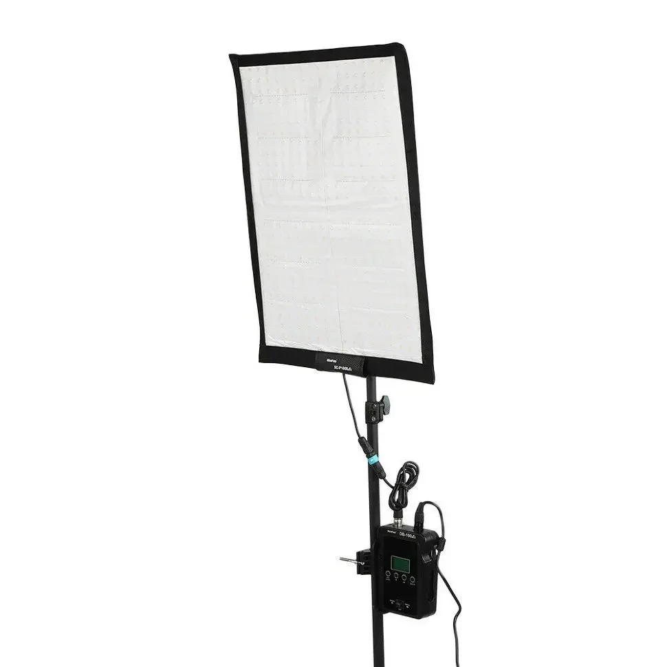 NiceFoto SC-P1000A LED Video Light 100W High CRI TLCI Roll Flex Rollable Cloth LED Video Light with Bracket and Bag
