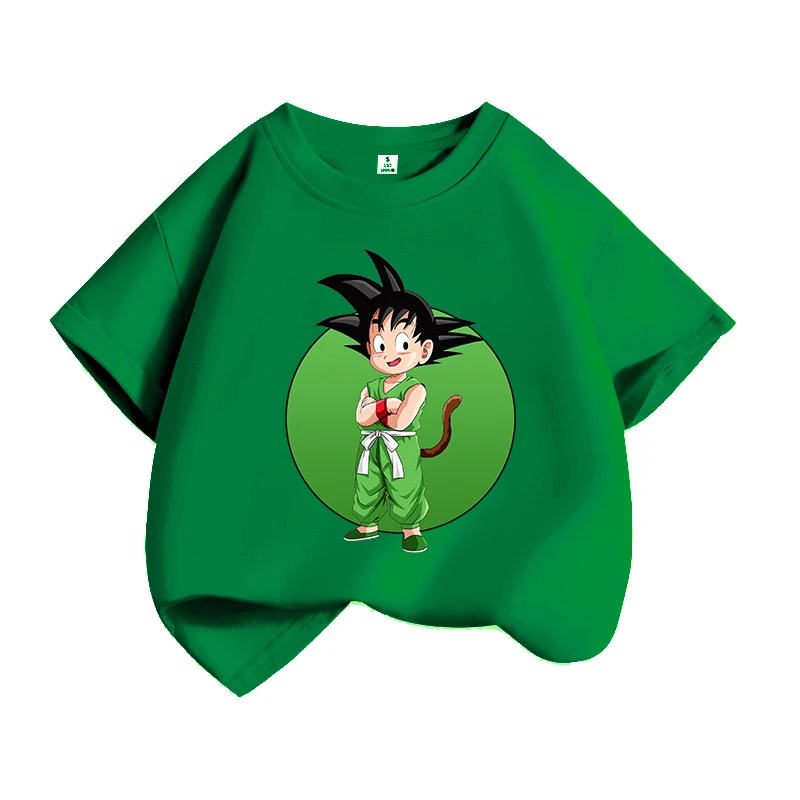 Dragon Ball Goku T-shirt Children's Clothing Cartoon Anime boy Short Sleeve Summer Casual Tops Shirts Cute baby Tees Clothes view 4