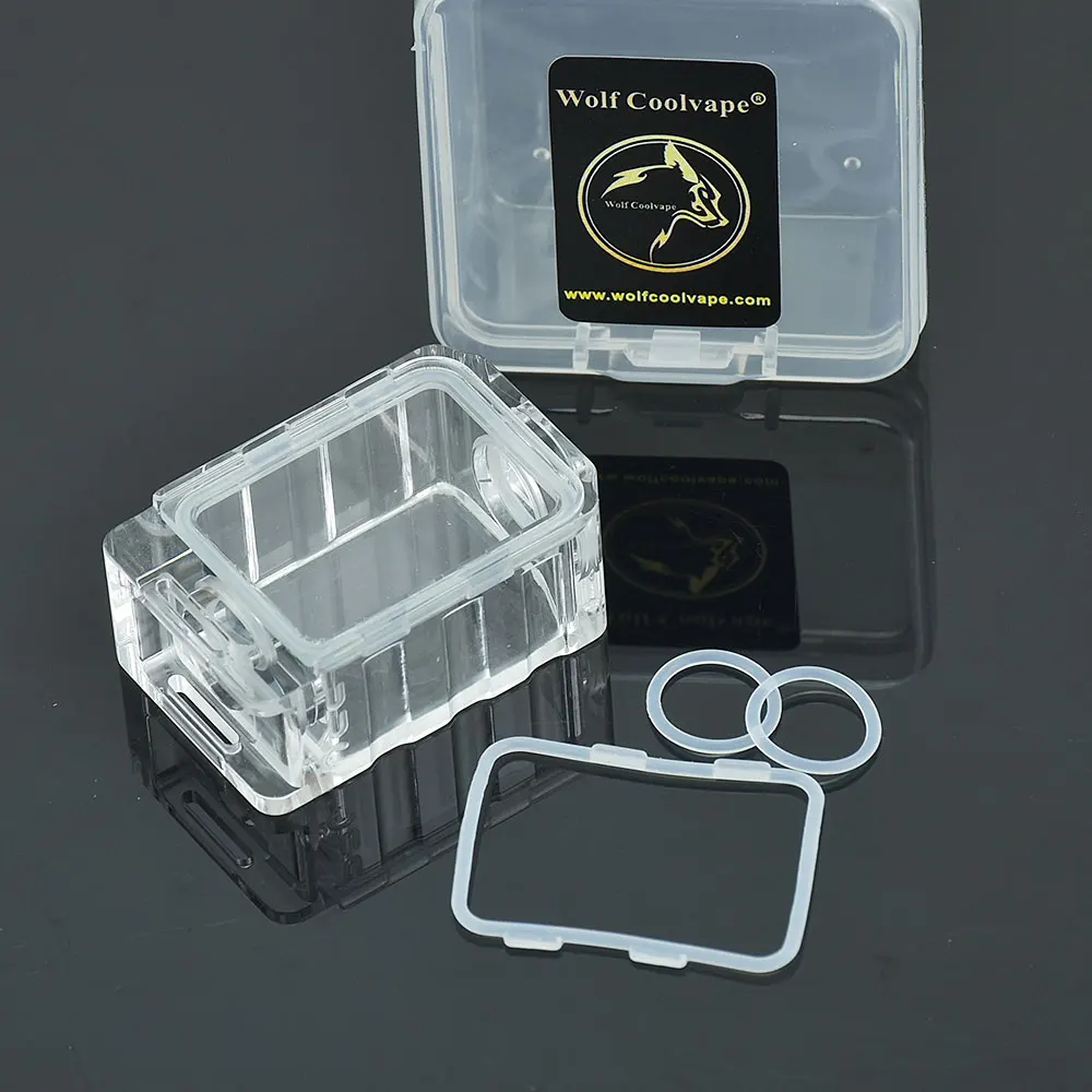 Wolfcoolvape-tanque de acrílico estilo PRC, puente RBA para SXK BB / Billet AIO Box Mod Kit