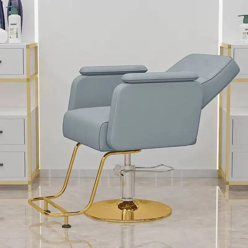 

Luxury Modern Barber Chair Trendy Modern Esthetics Design Barber Chair Comfortable Nordic Silla Barberia Commercial Furniture