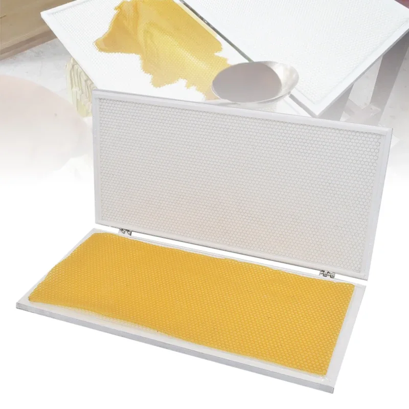 

Silicone Mold for Beeswax Foundation Sheet Making Comb Foundation Mold Printer Cell Size 5.4MM and 4.9MM Beeswax Embossing Mold